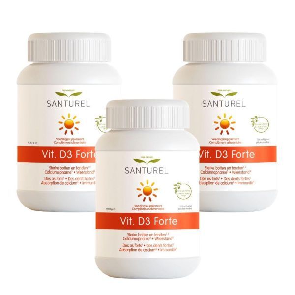 3 x Vit D3 Forte: Immunité en forte dose |3 x 120 capsules 3 x Vit D3 Forte: Immunité en forte dose |3 x 120 capsules